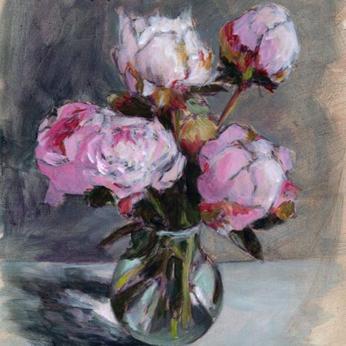 KMortimore's tweet photo. Painted 8 years ago when I decided to treat myself to a bunch of peonies from the local Saturday market #acrylicpainting #floralart #peonies #peony #paintingflowers #art #artist #localmarket #buylocal #ledbury #herefordshire #paintfromlife #stilllife #bunchofflowers https://t.co/xBymylwN4E