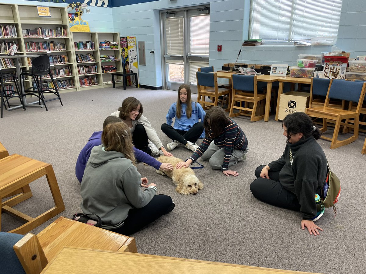 These dogs brought a lot of smiles to Granger after a long week 🐾