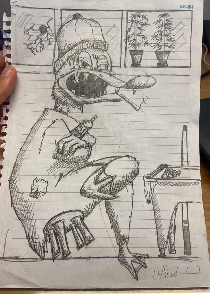MADCARTOONOP's tweet photo. #MADDUCK is another character from the #MADANIMALS collection.
Also drawn by me in 2012 during high school classes.
He likes to play pool and have his beer in his hood.
Follow the link.
https://t.co/Dww6Mi16c7
#rarible #NFTCommunity #NFTsales #digitalart https://t.co/7OnespjWbc
