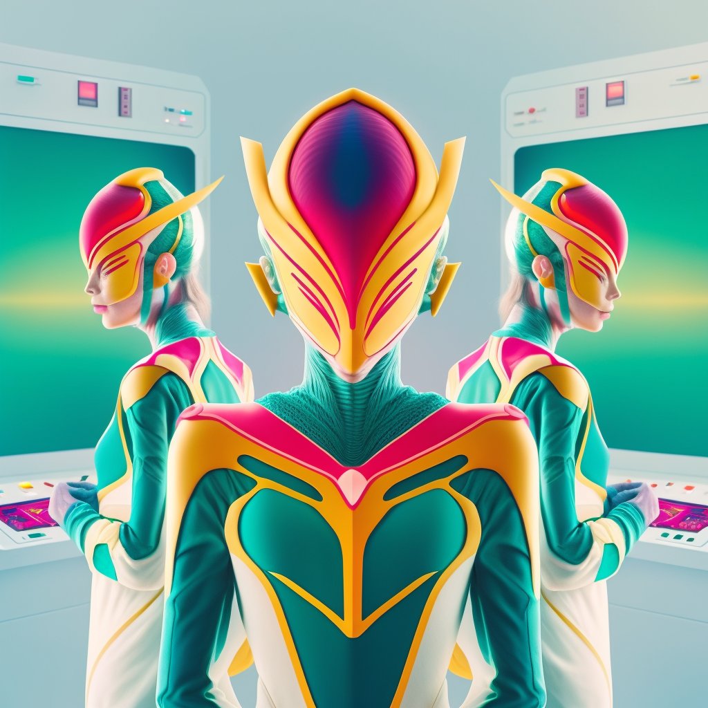 Destinykrainbow's tweet photo. Maxi Aliens #midjourney #aiartwork https://t.co/r1k5izHIot