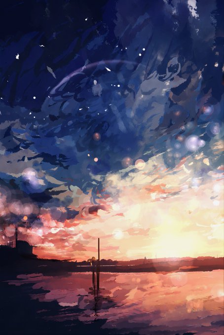 「lens flare sunset」 illustration images(Latest)