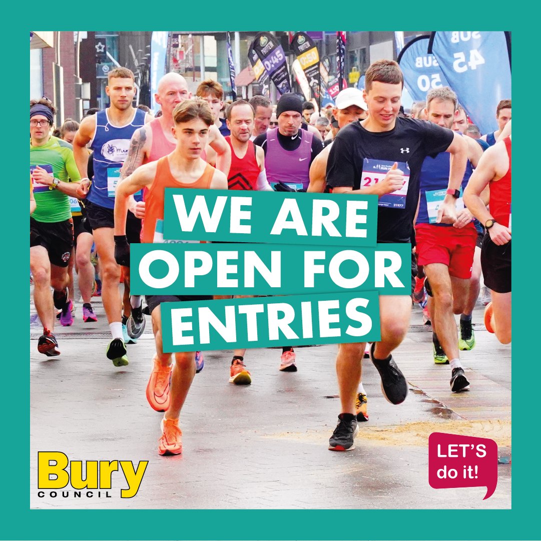 Bury Council on Twitter "The Bury Running Festival is BACK! 🏃‍♀️Sunday