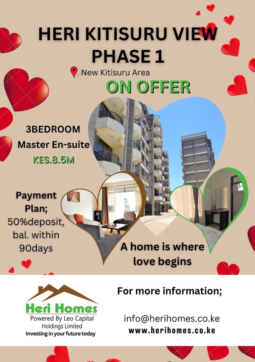 #ahomeiswherelovebegins #PropertyFriday #HeriKitisuruViewPhase1 #readyforoccupancy #HeriHomes #investinginyourfuturetoday #affordablehousing #herinyumbayangu #herikuishikwangu #Heridelivers