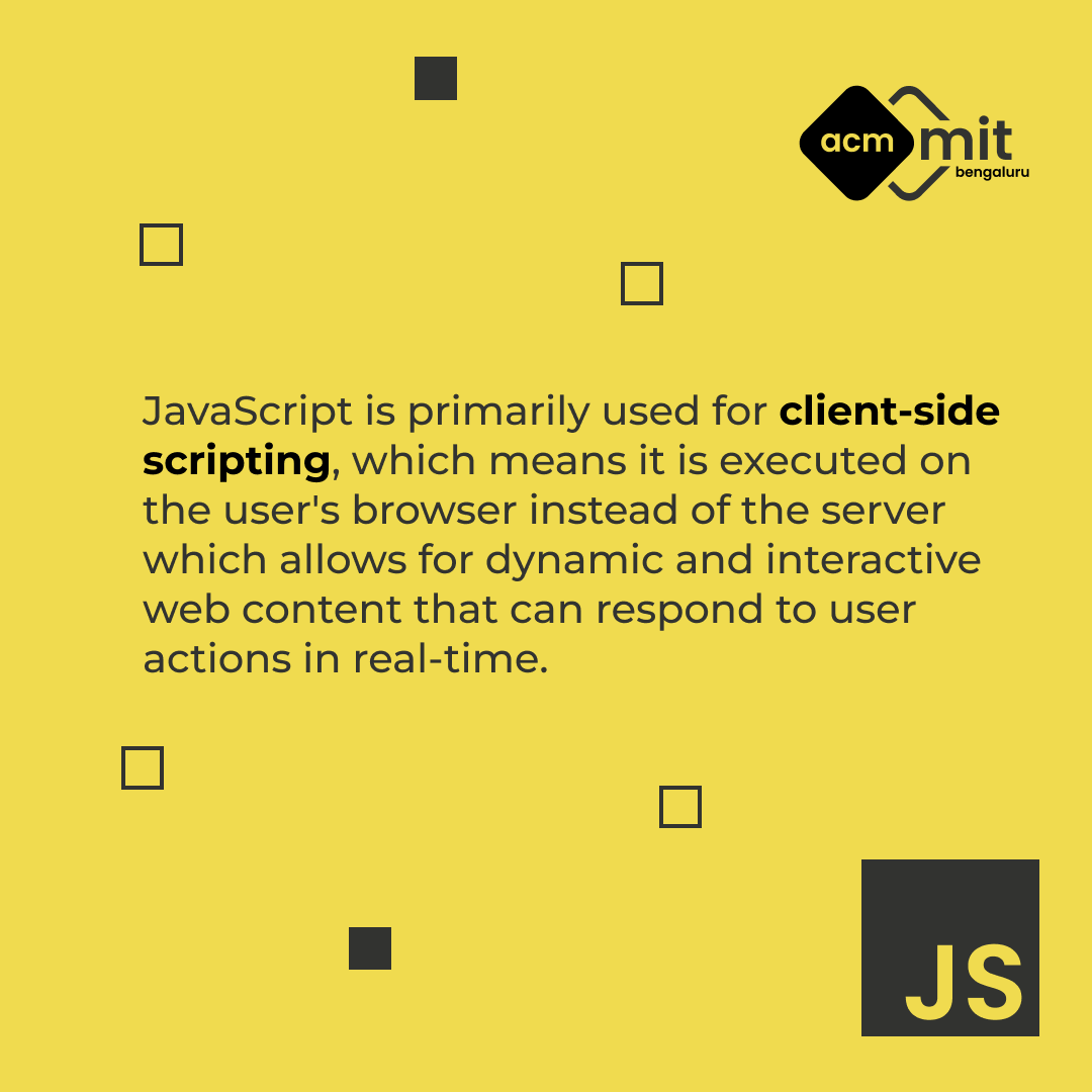 acm_mitb's tweet photo. Here's to why it's the most popular language out there...
.
.
.
#acm #mitb #mahebengaluru #associationforcomputingmachinery #javascript #webdevelopment #codealong https://t.co/G5cFikjQ8s