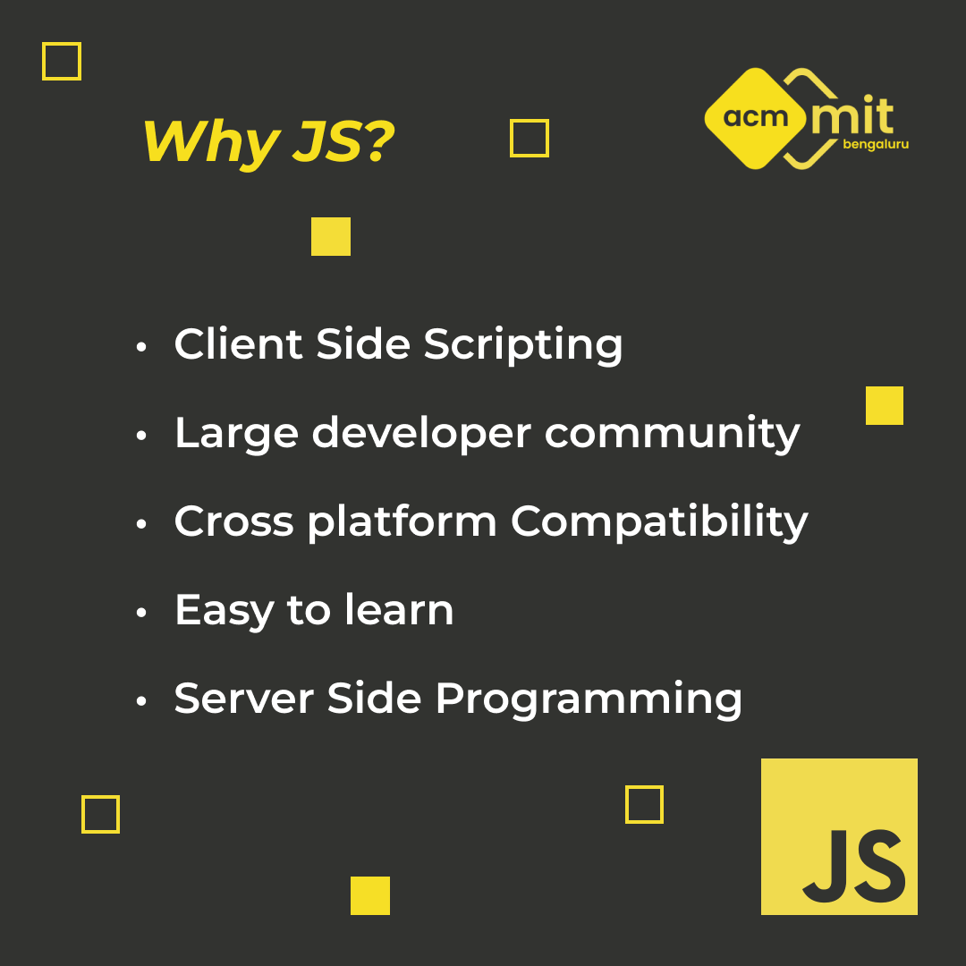 acm_mitb's tweet photo. Here's to why it's the most popular language out there...
.
.
.
#acm #mitb #mahebengaluru #associationforcomputingmachinery #javascript #webdevelopment #codealong https://t.co/G5cFikjQ8s