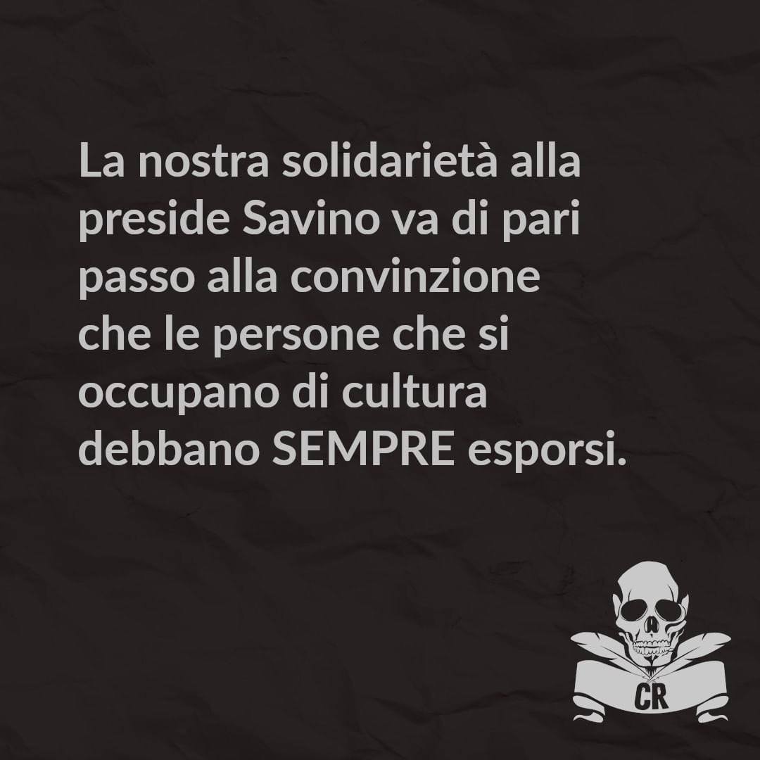 GobeBlind's tweet photo. Posted @withregram • @cronacheribelli /1 Il nostro commento sulle parole del ministro Valditara.

#valditara #ministrovalditara #cannibaliere #cronacheribelli #fascismo #antifascismo #firenze #firenzeantifascista #firenzeantifa https://t.co/UABqSePUOS