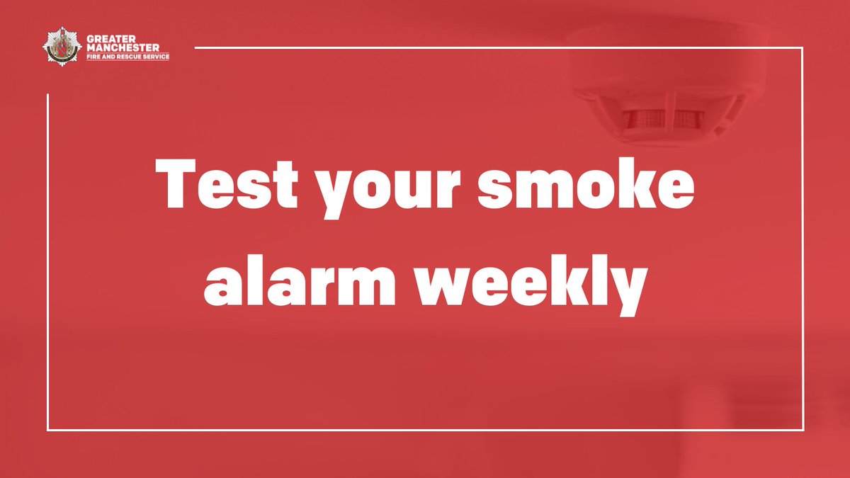 manchesterfire's tweet photo. A working smoke alarm gives you vital extra time to escape if a fire does occur in your home - itโs important to have at least one on each level at home.
โ
Remember to test them once a week
More tips and advice ๐ https://t.co/M3vKwTP9PG
#TestingTesting123 https://t.co/ZT6gYMDWSN