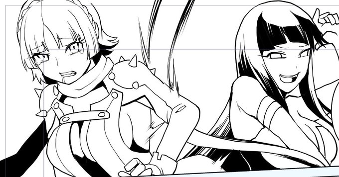 線が終わるのでカラーのせたら雰囲気変わると思う 