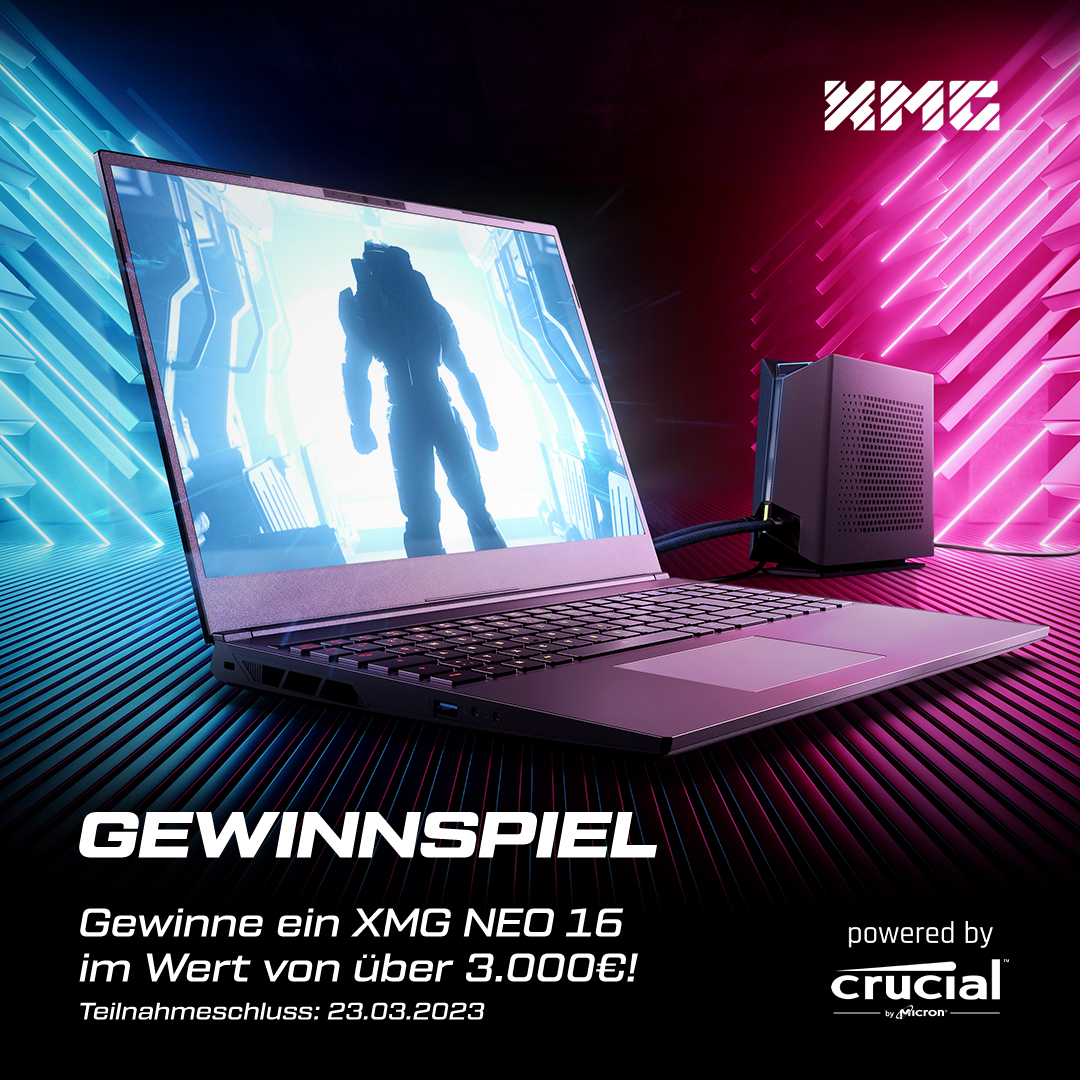 XMG (@xmg_gg) on Twitter photo 🍀 Gewinnspiel 🍀
Das neue #XMG NEO 16 ist der stärkste XMG-Laptop aller Zeiten! Sichere Dir jetzt Deine Chance auf diesen Gaming-Laptop der Extraklasse im Wert von über 3.000 €!
powered by <a href="/CrucialGermany/">Crucial Germany</a>
➡️ go.xmg.gg/Gewinnspiel-XM… 🍀 Gewinnspiel 🍀
Das neue #XMG NEO 16 ist der stärkste XMG-Laptop aller Zeiten! Sichere Dir jetzt Deine Chance auf diesen Gaming-Laptop der Extraklasse im Wert von über 3.000 €!
powered by <a href="/CrucialGermany/">Crucial Germany</a>
➡️ go.xmg.gg/Gewinnspiel-XM…