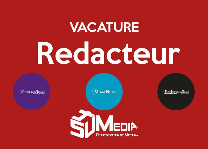 𝗩𝗔𝗖𝗔𝗧𝗨𝗥𝗘 bij 54U Media BV
Het laatste nieuws uit de Metaal leest u het eerst op MetaalNieuws.nl
𝗪𝗼𝗿𝗱 𝗷𝗶𝗷 𝗵𝗶𝗲𝗿 𝗮𝗹 𝗲𝗻𝘁𝗵𝗼𝘂𝘀𝗶𝗮𝘀𝘁 𝘃𝗮𝗻? 𝗗𝗮𝗻 𝘇𝗶𝗷𝗻 𝘄𝗲 𝗼𝗽 𝘇𝗼𝗲𝗸 𝗻𝗮𝗮𝗿 𝗷𝗼𝘂 ..Kijk snel op lnkd.in/eDRZ8TVf

#Vacature