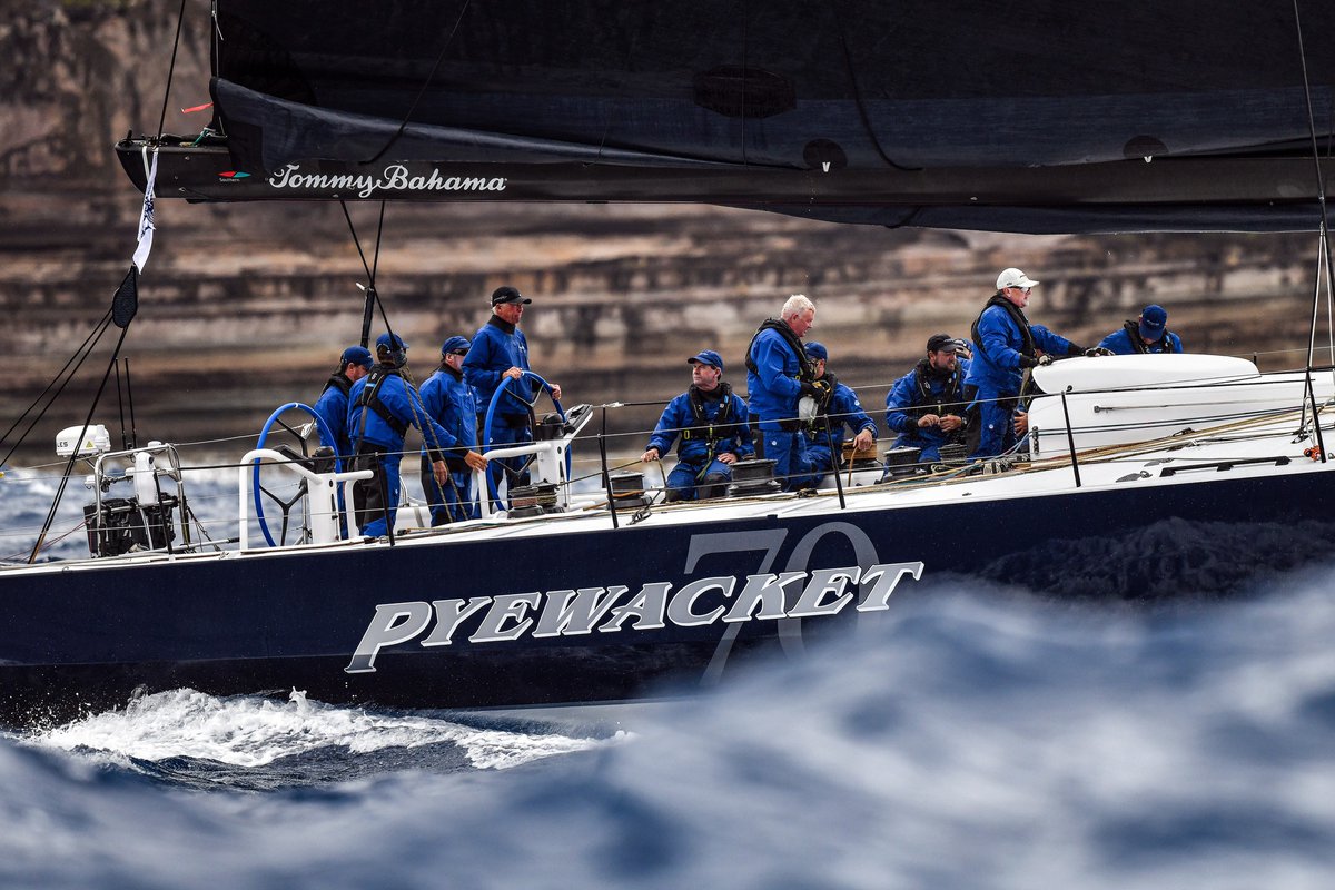 Top boats in the Caribbean 600, including Pyewacket70, harnessed the power of @NorthSails & Cyclops 🚀 North's Helix design (which relies on optimal load sharing) paired with live load data allows you master your sail!👉 bit.ly/load-sensing-h… 📸 RORC / James Tomlinson