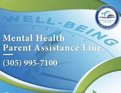 SuptDotres's tweet photo. Our MENTAL HEALTH PARENT ASSISTANCE LINE will now be available Monday thru Sunday from 8:00 am - 8:00 pm. As a parent myself I know that parents may need guidance and suppor for their children after school hours and on the weekends. 305-995-7100. https://t.co/VKpIQlvxjB
