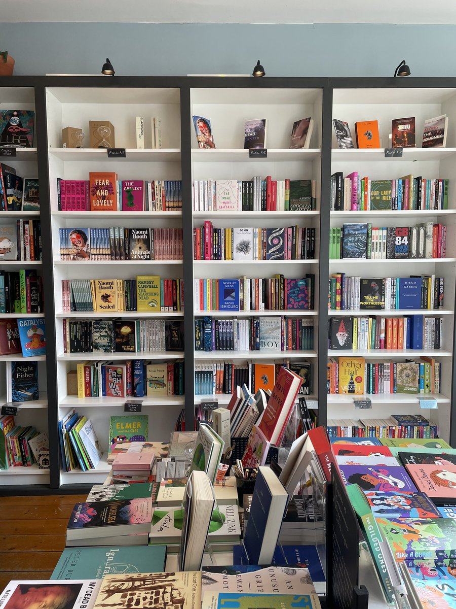 supcomer's tweet image. In my new favourite place @DeadInkBooks having coffee and exploring beautiful books- and great to see @taniahershman on the shelf