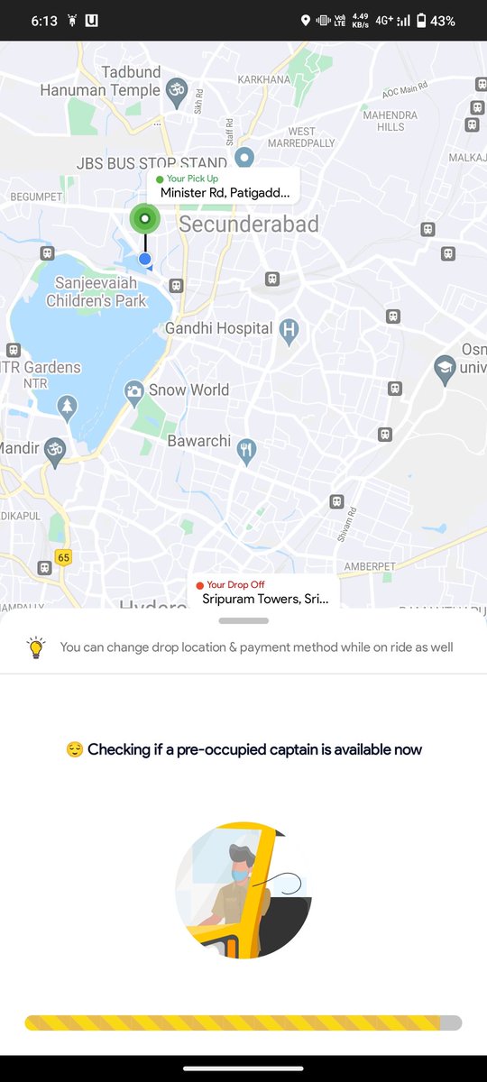 iamBaalasingham's tweet photo. @Uber @Uber_Support @rapidobikeapp
What is this guys waiting for since 30mins, not connecting pich. You encouraged us with taxis now failing to locate and connecting. 👎 https://t.co/9Sm5Cq0m1p