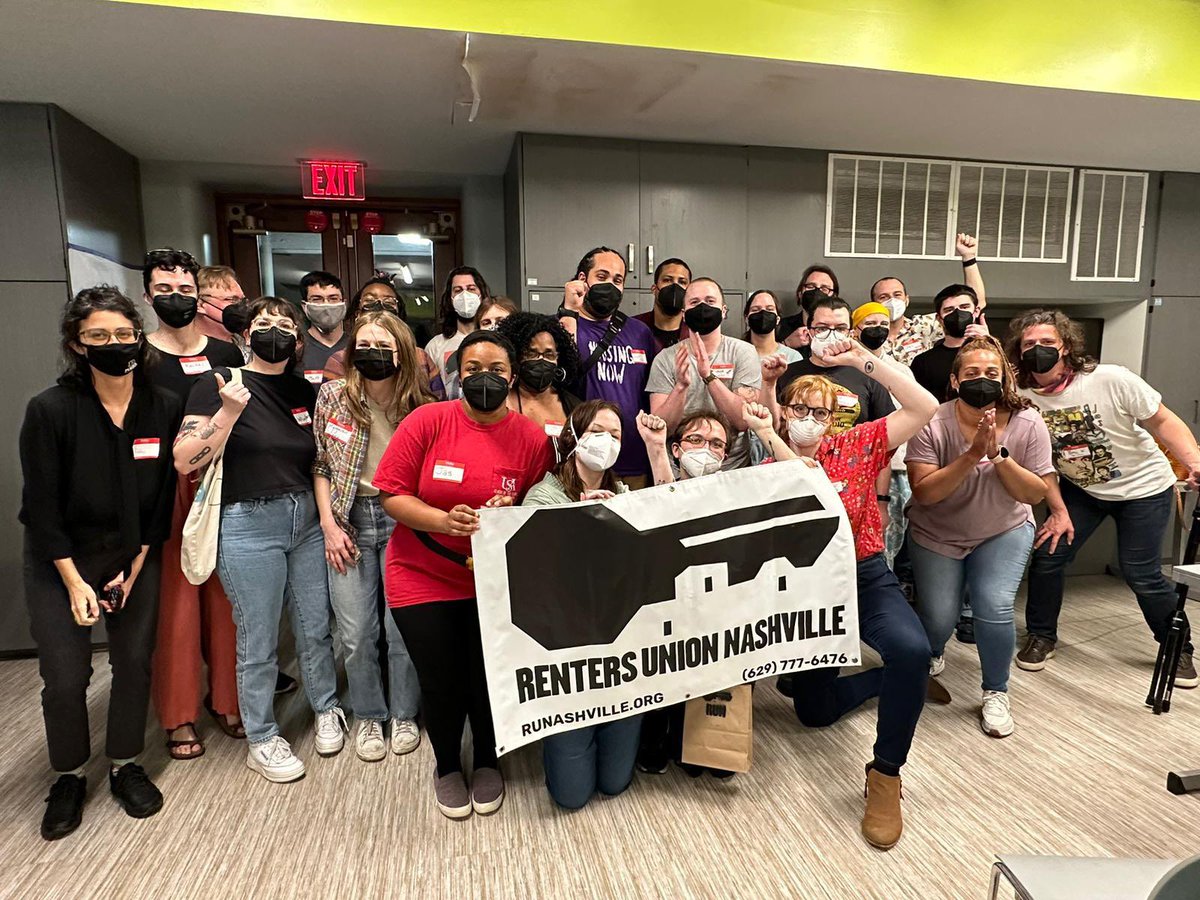 MidTNDSA's tweet photo. Amazing first meeting of Renters Union Nashville! https://t.co/RS9XvWM6aM