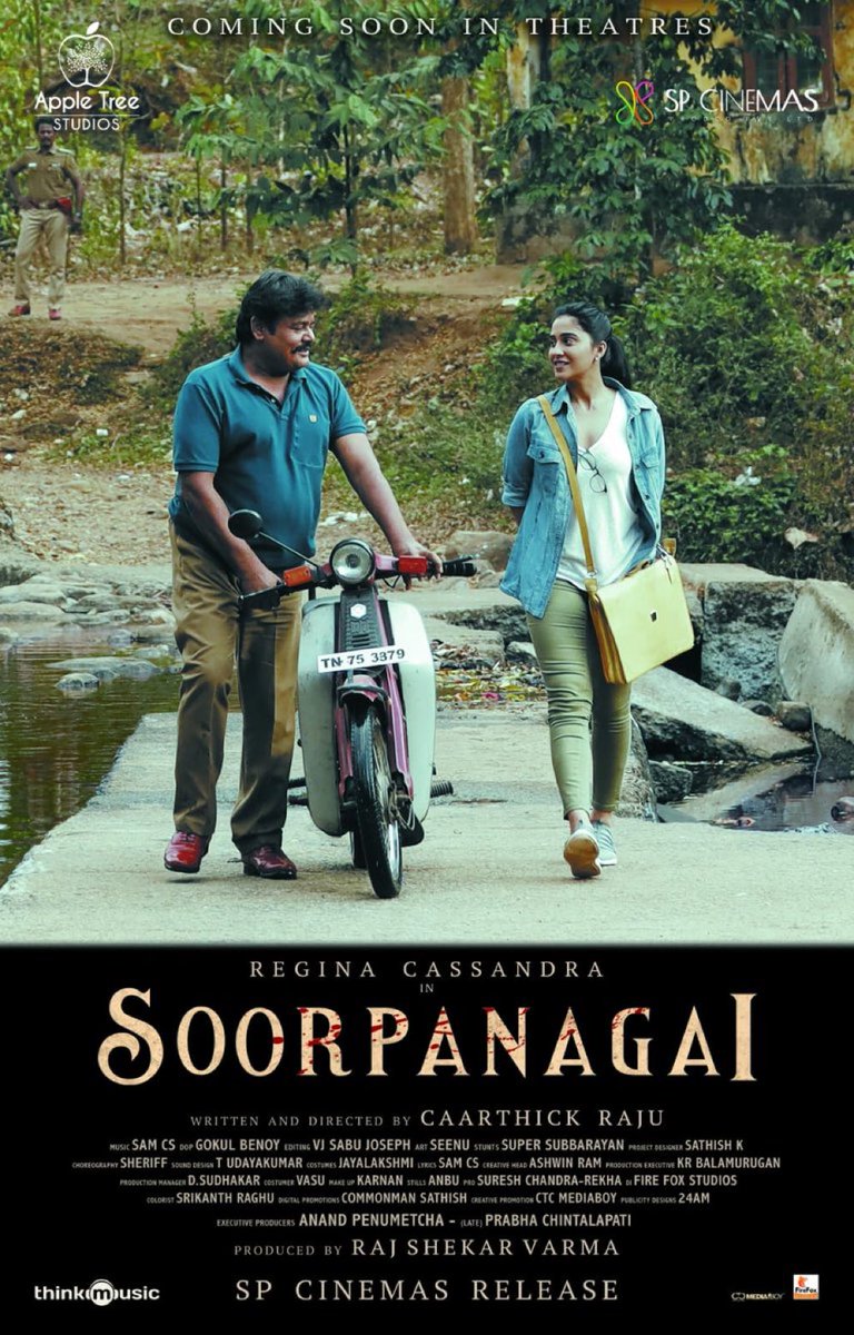 FutureFlicks_'s tweet photo. . @thespcinemas Proud to Release #Soorpanagai starring @ReginaCassandra. Hitting Theatres Soon

IN CINEMAS🔜

@caarthickraju @kisham77 @iamkaushikrp @samCSMusic @gokulbenoy #AksharaGowda @EditorSabu @sathishoffl @tuneyjohn @thinkmusicindia @DoneChannel1 @CtcMediaboy https://t.co/nze8GVyeKT