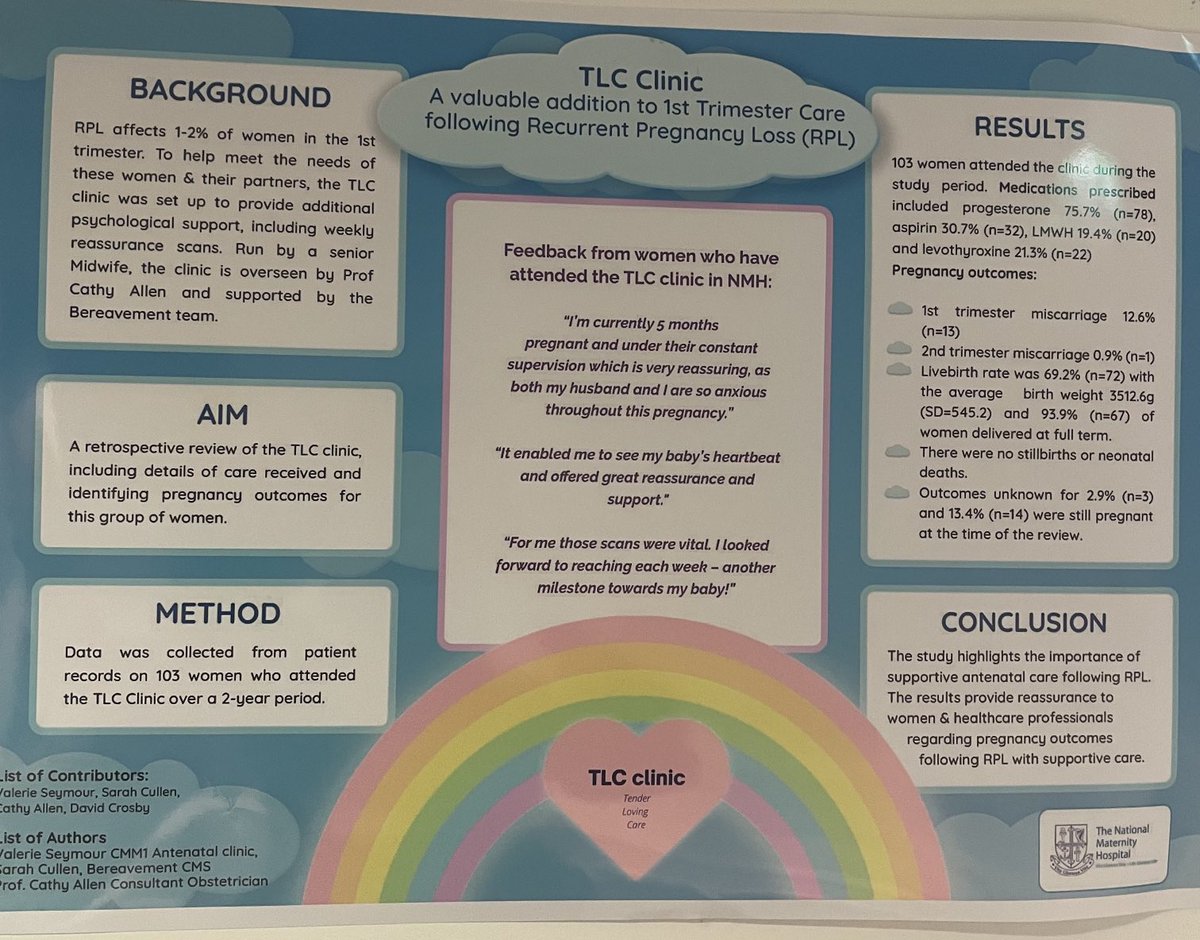 Lucille Sheehy (@lissaniskey) on Twitter photo Congratulations to Valarie Seymour CMM OPD who presented on behalf of the TLC Clinic who won 1st Prize oral poster presentation <a href="/_TheNMH/">The National Maternity Hospital</a> #RISE conference <a href="/sarahcullen110/">scullen24</a> <a href="/Marybrosnan13/">Mary brosnan</a> Congratulations to Valarie Seymour CMM OPD who presented on behalf of the TLC Clinic who won 1st Prize oral poster presentation <a href="/_TheNMH/">The National Maternity Hospital</a> #RISE conference <a href="/sarahcullen110/">scullen24</a> <a href="/Marybrosnan13/">Mary brosnan</a>