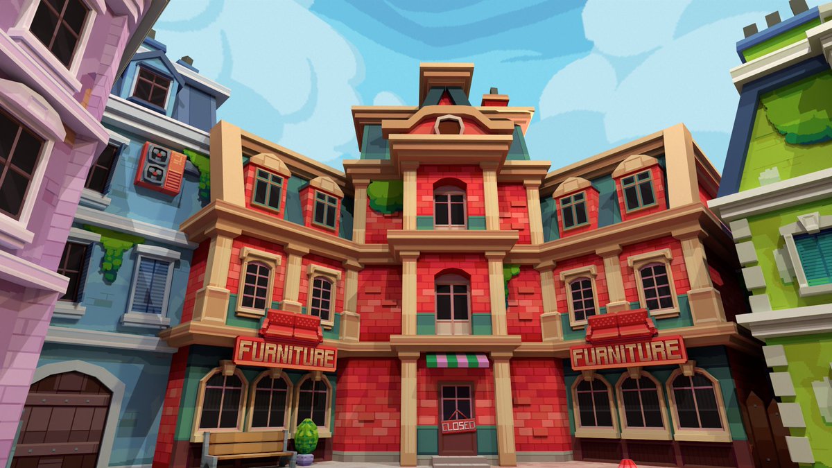whisky14642781's tweet image. Stylized low-poly city
Made in
@blockbench
Style inspired by @Wackyblocks art
#lowpoly #blockbench #3D #Minecraft #IndieGameDev #3dart #pixelart