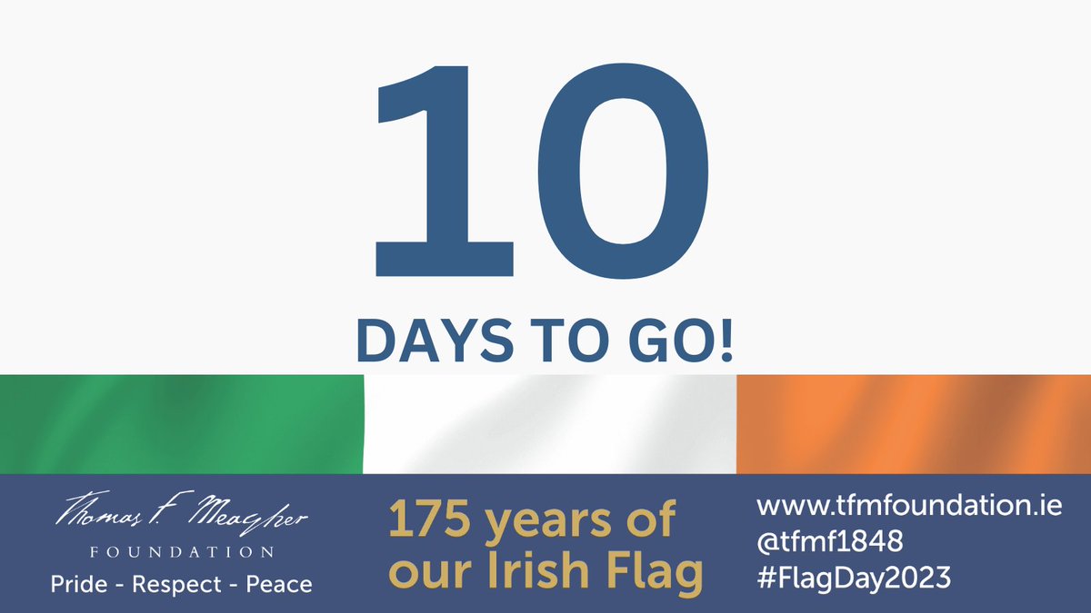 tfmf1848's tweet photo. 📢Secondary Schools registration for the 175th Anniversary of the 1st flying of the #IrishFlag is extended until 28.02.2023 #175Flag
🇮🇪 Guest of Honour An Taoiseach Leo Varadkar
🎟️Don't miss out on this historic occasion for your school, book tickets https://t.co/ECpmlzTtp9 https://t.co/be1LYlEu0E