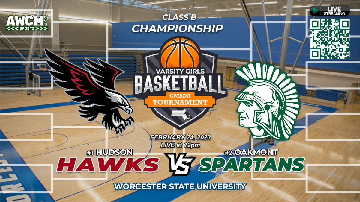 AshWestComMedia's tweet photo. Today AWCM Sports will be bringing you the Class B Central MA Basketball Championship Game. First at 12pm, @ORHSGirlsBball vs @HHSHawksAD, followed by @BoysOakmont vs @wteagles at 2pm. Games will be LIVE on Ch.9 and streaming on https://t.co/ZLoKtMcVG0. @ORHSAthletics @CMADA23 https://t.co/qyTFyz7ecH