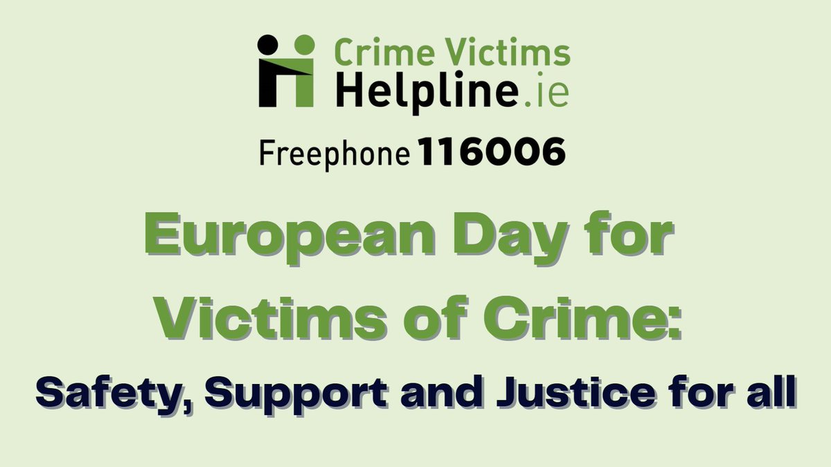 As the week of European Day Victims for Crime comes to a close, we want to recognise and honour the people, families and communities in Ireland and across the EU who have been harmed by crime. 

#safejustice #FEB22