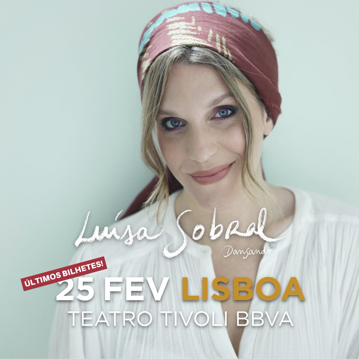 🚨𝗨́𝗟𝗧𝗜𝗠𝗔 𝗖𝗛𝗔𝗠𝗔𝗗𝗔: A pop solar de ‘DanSando’ chega AMANHÃ (dia 25) ao Teatro Tivoli BBVA. Últimos bilhetes aqui: bit.ly/3XTn3gN 

#luisasobral #concertoslisboa #musica