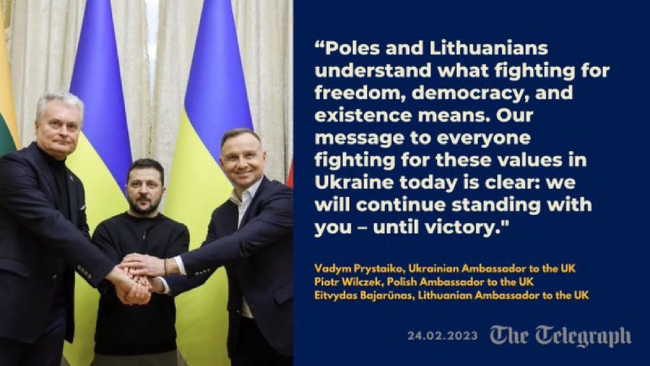 AmbWilczek's tweet image. #StandWithUkraine #WeStandWithUkraine #EUunity #LublinTriangle #24Feb2022