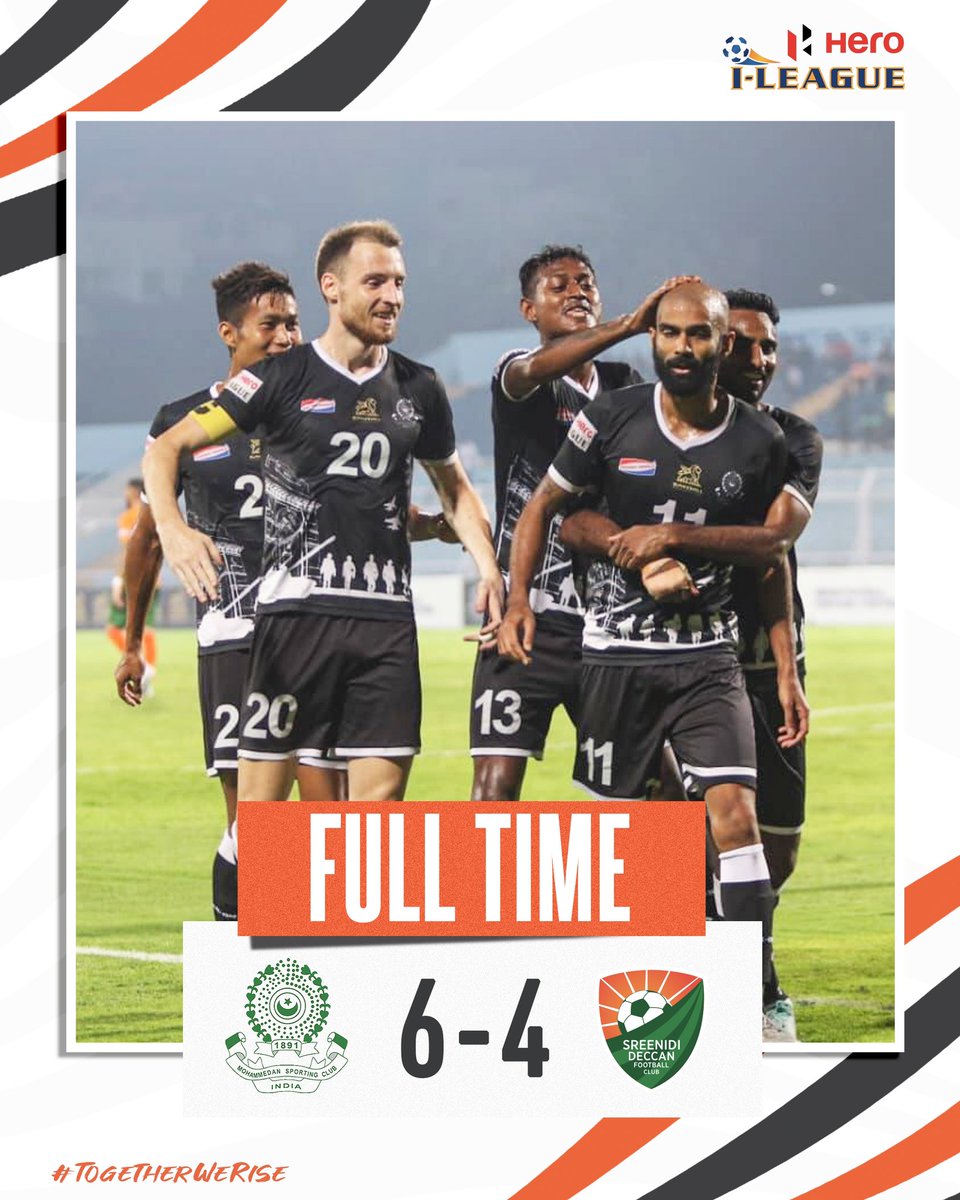 FULL-TIME ⌛️

<a href="/MohammedanSC/">Mohammedan SC</a> dent <a href="/sreenidideccan/">Sreenidi Deccan FC</a>'s title hunt in a high scoring tie : Score stunning 6️⃣-4️⃣ win! 

MDSP 6️⃣-4️⃣ SDEC

#MDSPSDEC ⚔️ #HeroILeague 🏆 #TogetherWeRise  🤝 #IndianFootball ⚽
