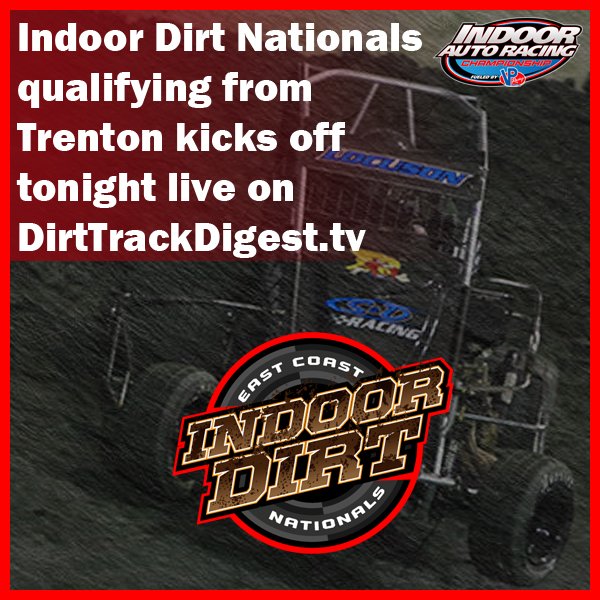 It's almost time to go racing from the CURE Insurance Arena for the @IndoorAutoRacin Dirt Nationals! Great seats are available, but if you can't make it you can still watch all the action live at DirtTrackDigest.tv Single Day and Weekend passes are available