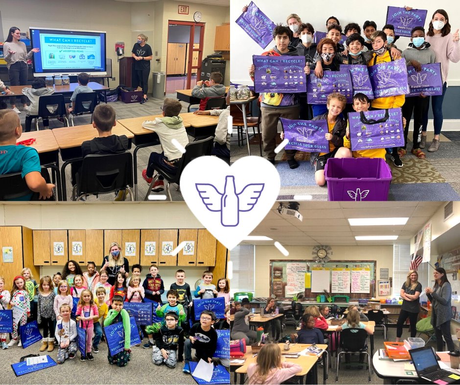 rippleglass's tweet image. 🍎 Calling all local educators! Are you interested in having a Ripple Glass team member visit your school!? We love sharing the Ripple story and highlighting the importance of glass recycling to future ripple makers! 💜

♻️ Contact us at info@rippleglass.com for more information.