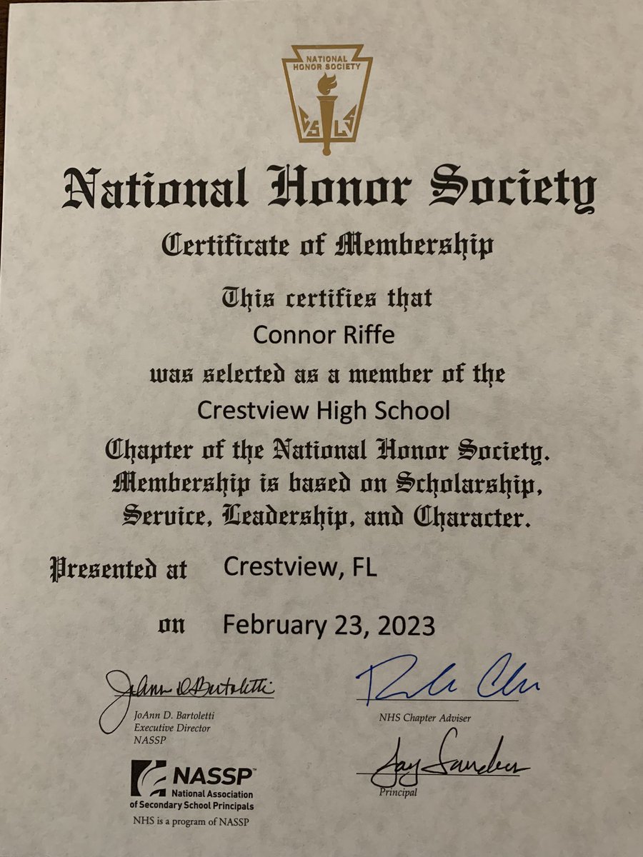 Proud to be inducted into the National Honor Society last night. #StudentAthlete