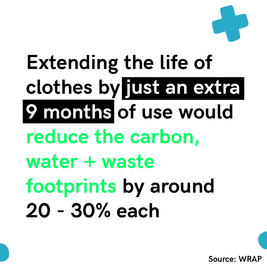 INSPIRATION // The best thing you can do to reduce the impact of your wardrobe is... NOTHING! This research from @WRAP demonstrates how much difference it makes when you put off a shopping trip by just a few months.
#LoveYourClothes #LovedClothesLast