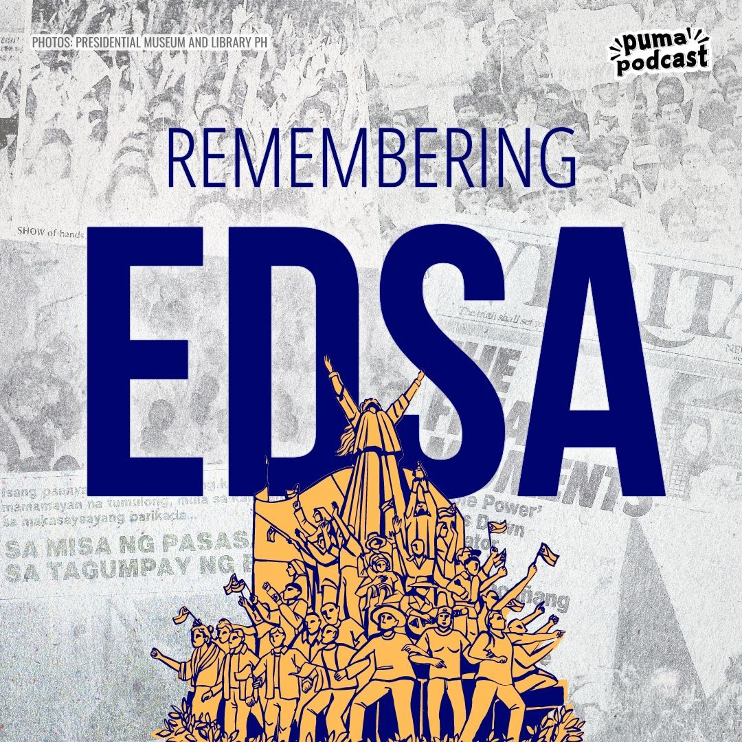 PumaPodcastPH's tweet photo. 37 years ago, the Filipino people came together on the streets to overthrow a dictatorship and fight for freedom. Today, on the anniversary of the EDSA Revolution, we honor their courage and sacrifice for paving the way for democracy. #NeverForget #EDSA37 https://t.co/nLk1pjqbfI