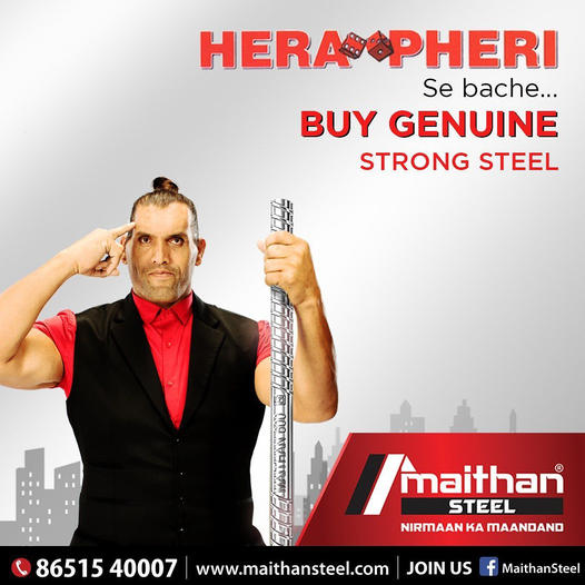 MaithanSteel's tweet photo. Strong aur Maithan ka rishta anokha hai.
Call 8651540007 and become a Channel Partner Now!
#qualitysteel #development  #realestateindia #maithan #strongmatlabmaithan  #tmtbar #construction  #steelbar  #tmtbarmanufacturer #MaithanSteelandPowerLimited #mspl #Fe600 #tmtsariya https://t.co/cxJfLr2pnU