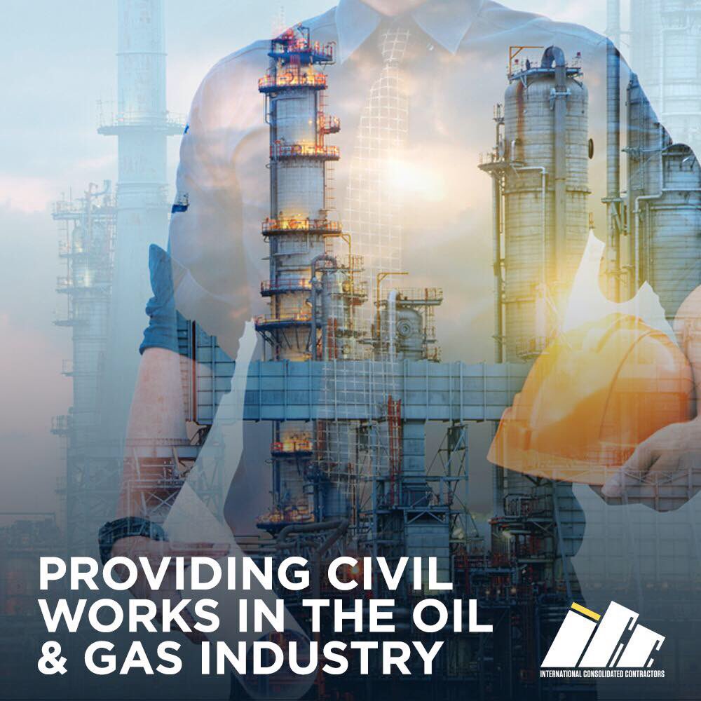 ICC_Contractors's tweet photo. ICC provides essential civil works on Oil &amp; Gas construction sites including maintenance,
design and construction of both natural and physically built environments such as:

🛣 Roads
🏢 Buildings
💧 Water Reservoirs 
💧 Sewer Systems
🛣 Tunnels &amp; Dams

https://t.co/59nwDgOFYV https://t.co/suRWUfLvNd