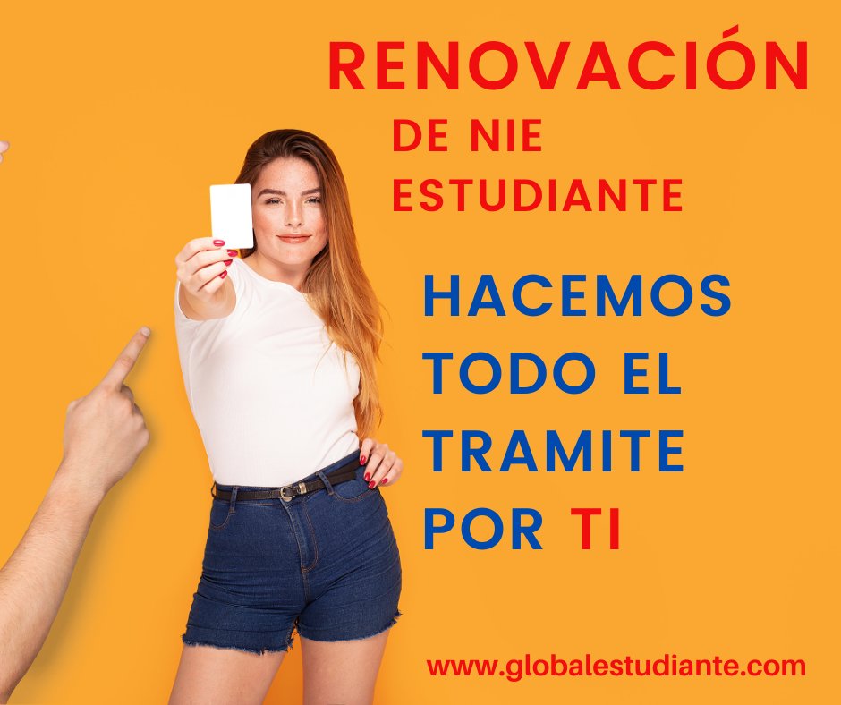 Globalstudiante's tweet photo. Tienes que renovar tu tarjeta de residencia, no te preocupes, hacemos todo el tramite por ti, seguimiento sobre el proceso, notificaciones a tu correo y teléfono, hasta el proceso final. #renovacionnie #nie #nieestudiante #tarjetaderesidencia https://t.co/pxCrMT5HwR