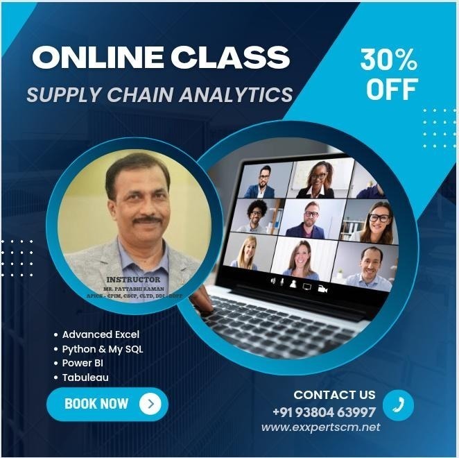 ExxpertScm's tweet photo. Dear Supply Chain Professionals

Looking for a better career opportunity? Why should I choose Supply Chain Analytics?

Which course will help me in getting the job?

Register now to get guidance from Domain Expert...

Reach us for more details: 9380463997 https://t.co/OfVEgMHo2g