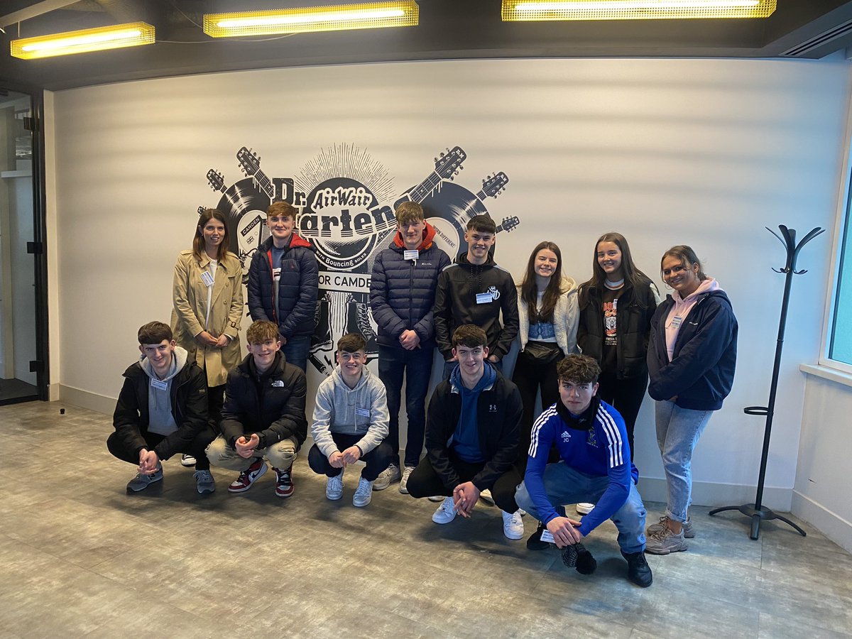 SlgBusiness's tweet photo. Y14 students met with @drmartens Director of Corporate Finance and Global Head of Reward yesterday! Fascinating insight into a global brand, their growth strategy &amp; sustainability @SLGBallymena https://t.co/6tcaYD05Mq
