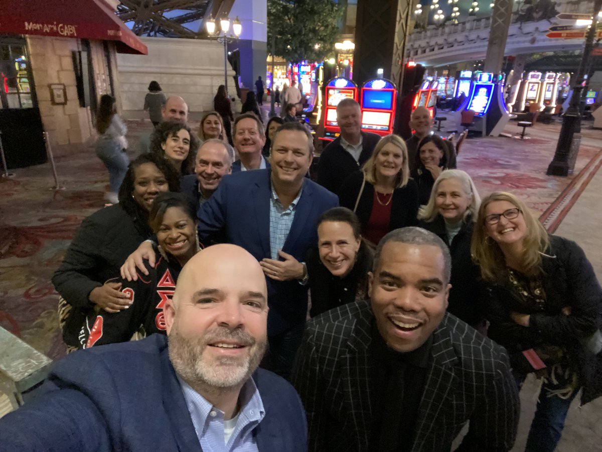 CFreer1994's tweet photo. A wonderful time @NAISnetwork annual conference in Vegas with @WoodwardAcademy teachers and leaders! So proud of our presenters and enjoyed @VanJones68 message of unity in this polarizing world.  @WAPresident https://t.co/zLtrrb0bIL
