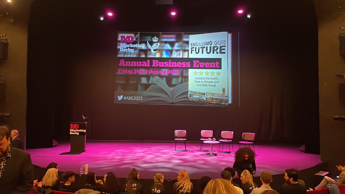 shrewsruss's tweet photo. All set for the Derby Annual Business Event - always interesting and entertaining #abe2023 @MarketingDerby https://t.co/80jYEoqI9e