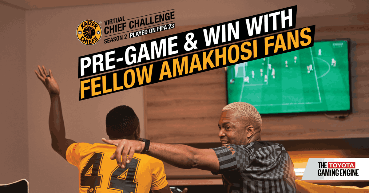 ToyotaGamingSA's tweet photo. Make the most of pre-game at the Soweto Derby with @ToyotaSA and @KaizerChiefs. Unite with fans of the Chiefs on FIFA and win.
โฑ๏ธ13h00 ๐FNB Stadium Gate J Turnstile 14
#TTGE #ToyotaEsports #EsportsSA #KCEsports #KCToyota https://t.co/F8DM591Jgd