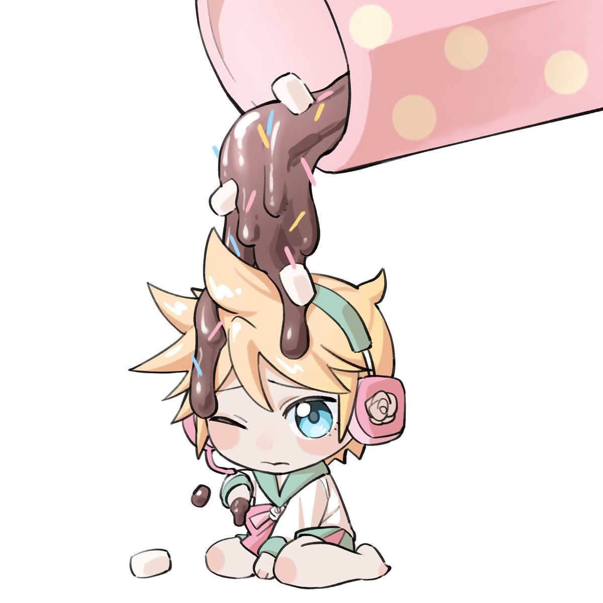 SinPink3's tweet photo. 巧克力
#鏡音レン 
#Vocaloid https://t.co/n1EI4mBSn5