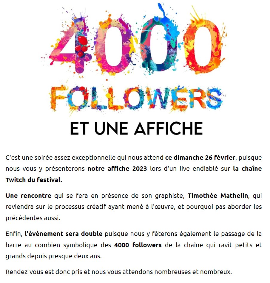 C'est une soirée assez exceptionnelle qui nous attend ce dimanche 26 février sur Twitch !

Notre newsletter du jour avec les dernières actus :
i07s.mjt.lu/nl3/dHOJaXtGYb…

Notre chaine Twitch (qui attend le retour de l'internet) :
twitch.tv/intergalactiqu…