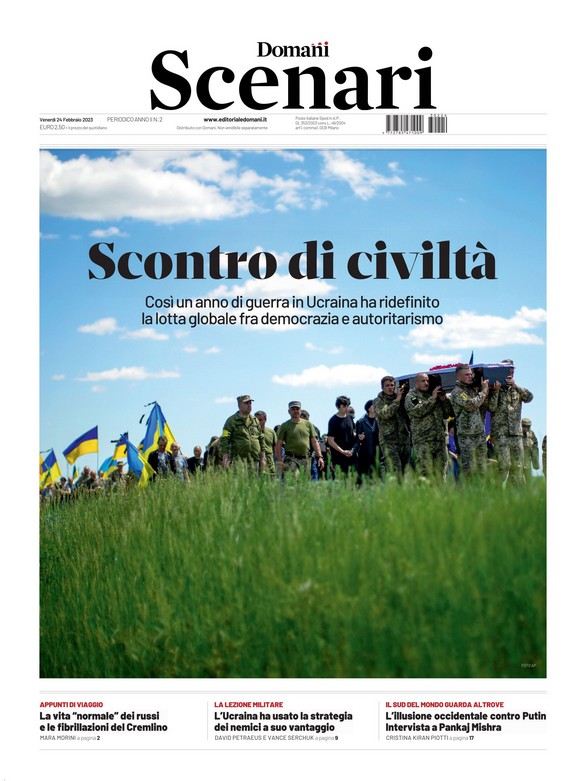 PazzoPerDomani's tweet photo. #24febbraio e mentre si apre la 3 giorni di festival a Pesaro https://t.co/DS4ipEDfEy, da oggi a richiesta con @DomaniGiornale in edicola il 40° supplemento #Scenari, con in prima pagina richiami ad approfondimenti di @Mara_Morini, David Petraeus &amp; @VanceSerchuk, @Aremik https://t.co/uSUxip1B6z