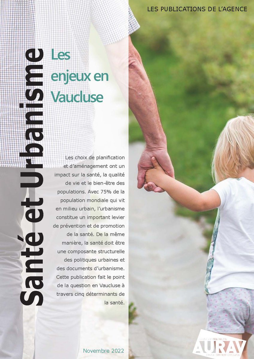 veille_urba's tweet image. #VendrediLecture 
Consultez les dernières publications des agences d’#urbanisme sur le portail @Fnau_urba. 
▶L’urbanisme favorable à la #santé.
👉fnau.org/fr/publication…
@AURAV_Avignon 
@Agam_marseille
