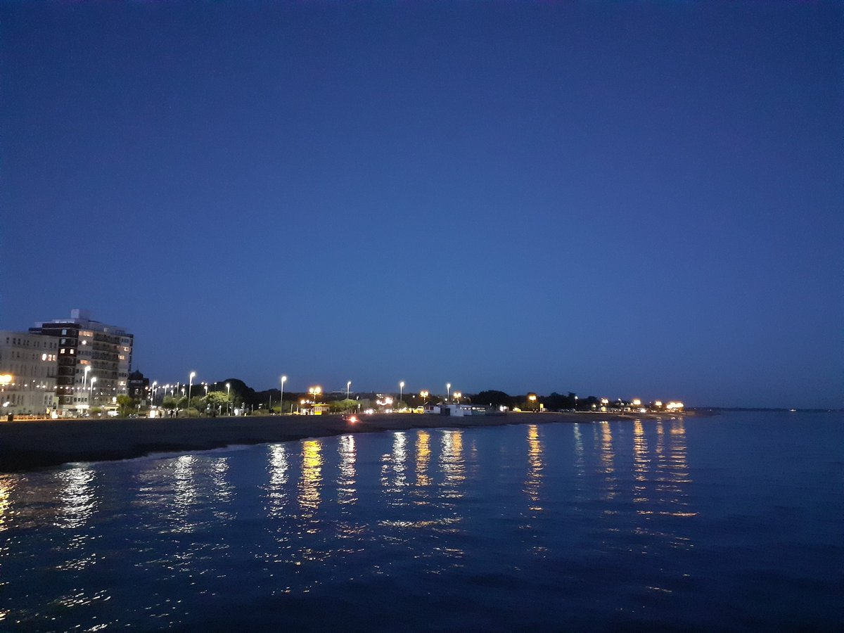 View from Southsea Pier at #dusk 

#evening walk #beautifulsouthsea #ilovemycity #colourphotography