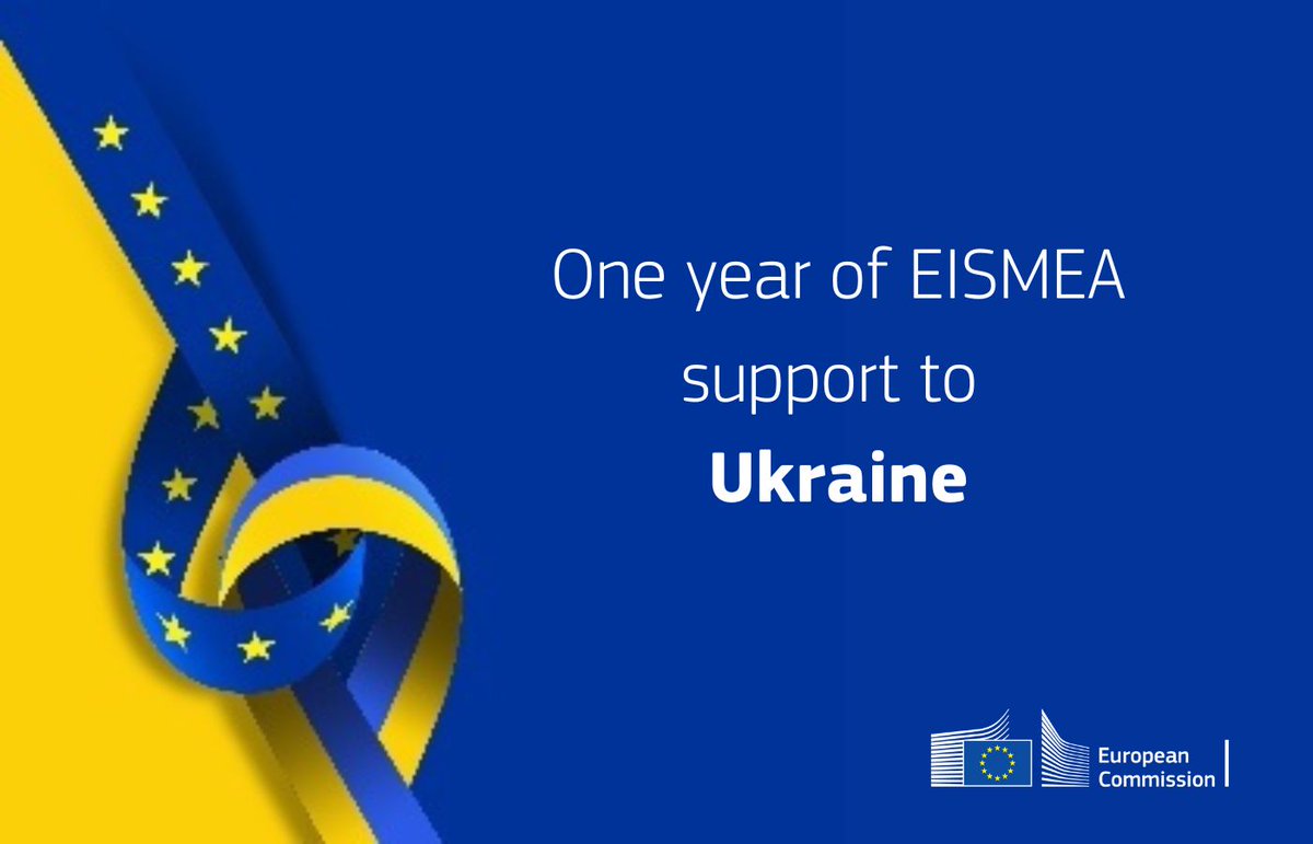 EU_EISMEA's tweet photo. We #StandWithUkraine! 🇺🇦🇪🇺
Since the start of the war in Ukraine one year ago, EISMEA has been supporting Ukrainian companies, entrepreneurs and citizens with several initiatives via the #EUeic and the #SingleMarket programmes.
Discover them ➡️ https://t.co/ADRxw1S4xs https://t.co/bCBL1Ejb8W