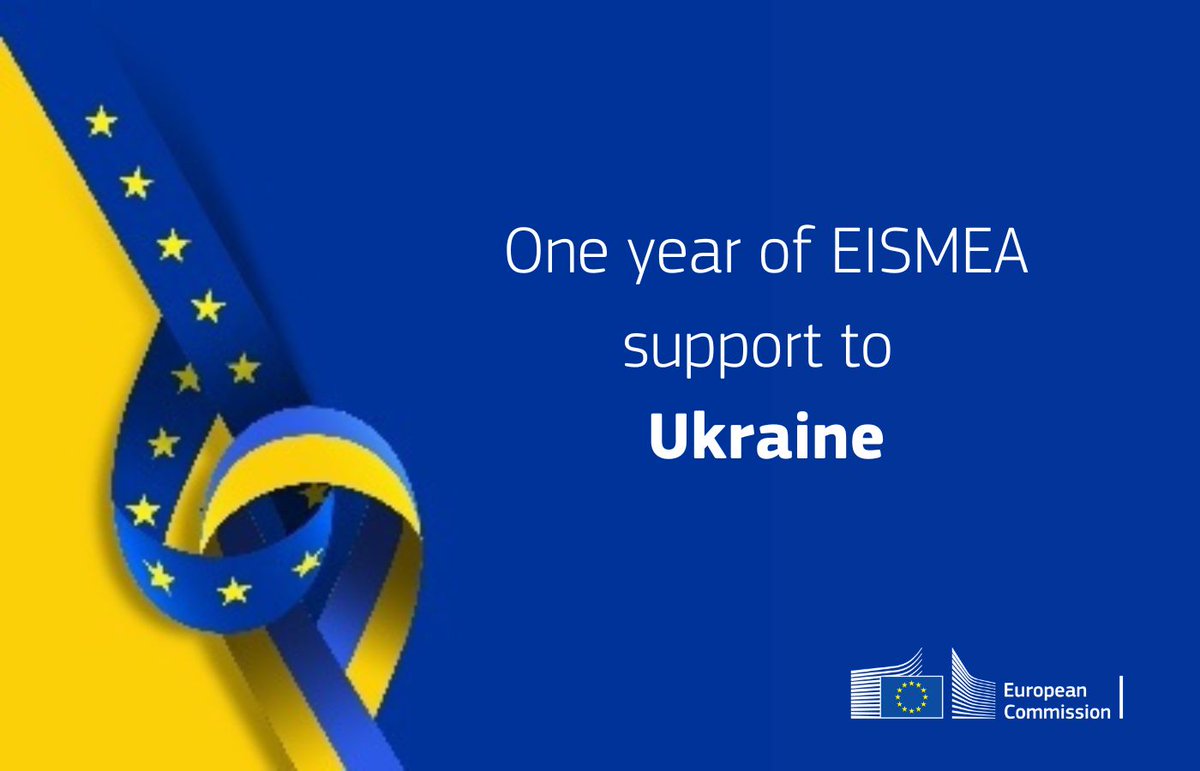 We #StandWithUkraine! 🇺🇦🇪🇺 Since the start of the war in Ukraine one year ago, EISMEA has been supporting Ukrainian companies, entrepreneurs and citizens with several initiatives via the #EUeic and the #SingleMarket programmes. Discover them ➡️ europa.eu/!c7rfH6