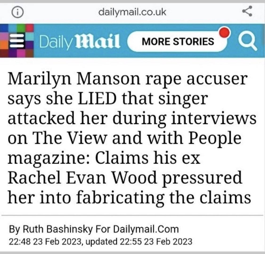 Are we still believing “all women?” How that working out for everyone?

#MarilynManson #MarilynMansonIsInnocent #metal #goth #believeallwomen #gothright