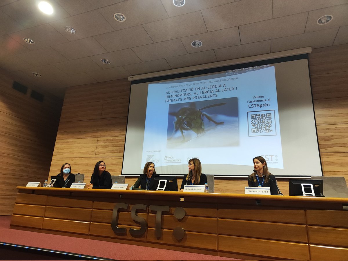 Parlem de l'al.lèrgia a Himenòpters 🐝🐝 <a href="/CSTerrassa/">Consorci Sanitari Terrassa - Hospital Universitari</a> <a href="/AdrieIzquierdo/">Dra. Adriana Izquierdo</a> <a href="/Laiafy/">fly</a>